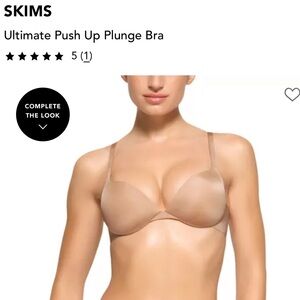 Skims Push Up Plunge Bra in Clay NWT